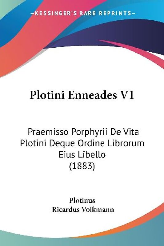 Plotini Enneades V1