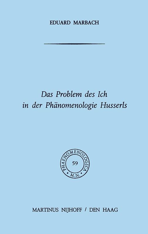 Das Problem des Ich in der Phänomenologie Husserls