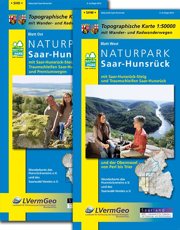 Naturpark Saar-Hunsrück - Kartenset bestehend aus den Blättern West und Ost (WR)
