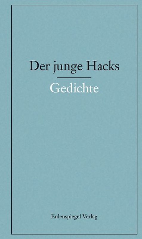 Der junge Hacks 1