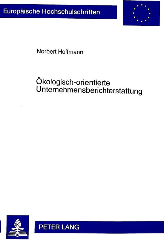 Ökologisch-orientierte Unternehmensberichterstattung
