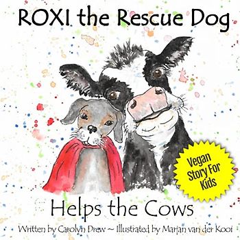 ROXI the Rescue Dog - Helps the Cows