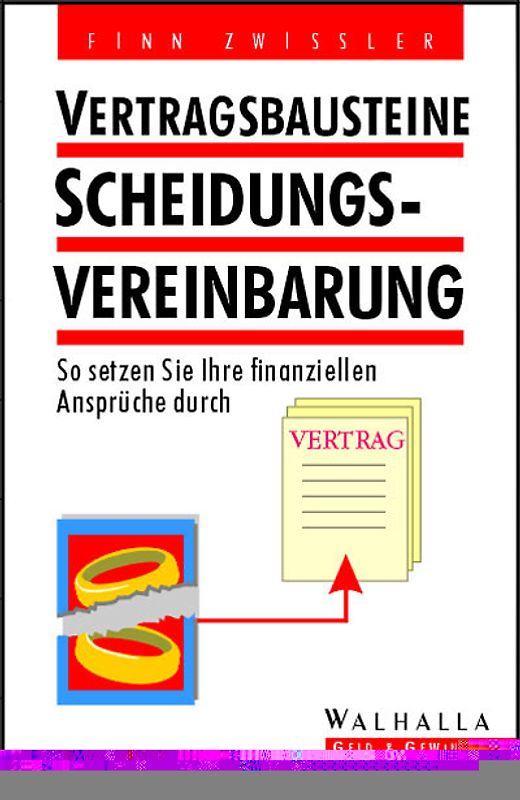 Vertragsbausteine Scheidungsvereinbarung