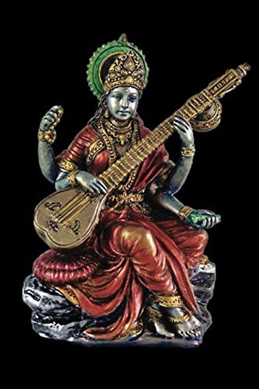 Saraswati Statue: Blank Lined Notebook, Journal or Diary