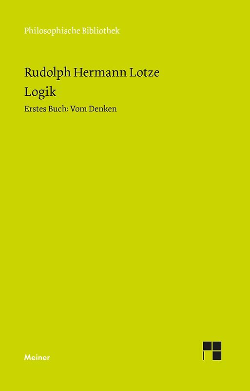 Logik, Erstes Buch. Vom Denken