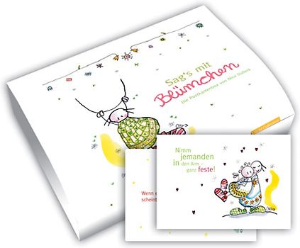 Sag's mit Blümchen - Postkartenbox