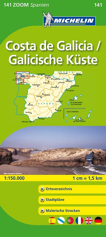 Michelin Costa de Galicia/ Galicische Küste