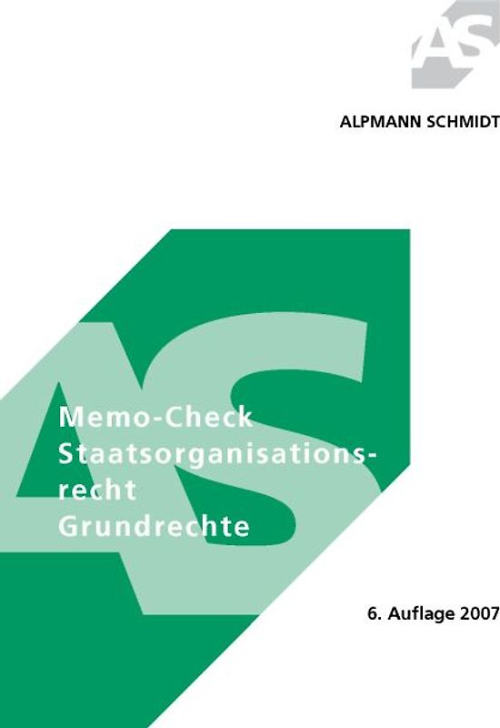 Memo-Check Staatsorganisationsrecht Grundrechte