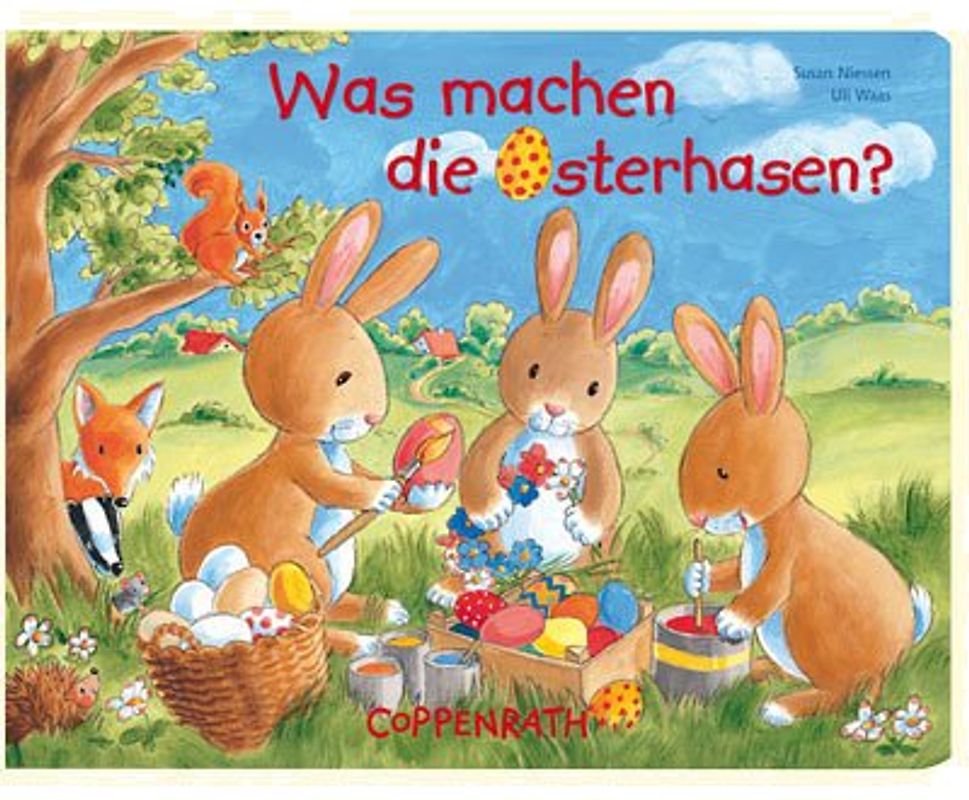 Was machen die Osterhasen?