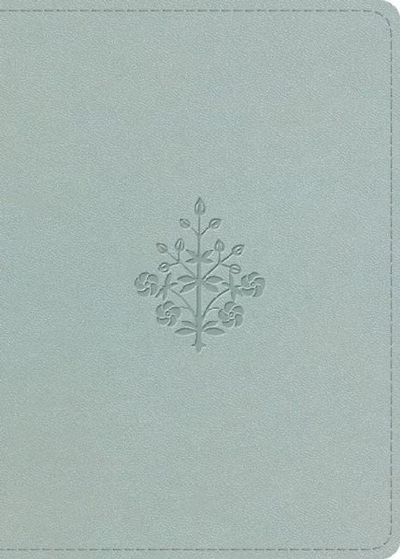 ESV Large Print Value Personal Size Bible (Trutone, Blush Rose, Fleur-De-Lis Design)