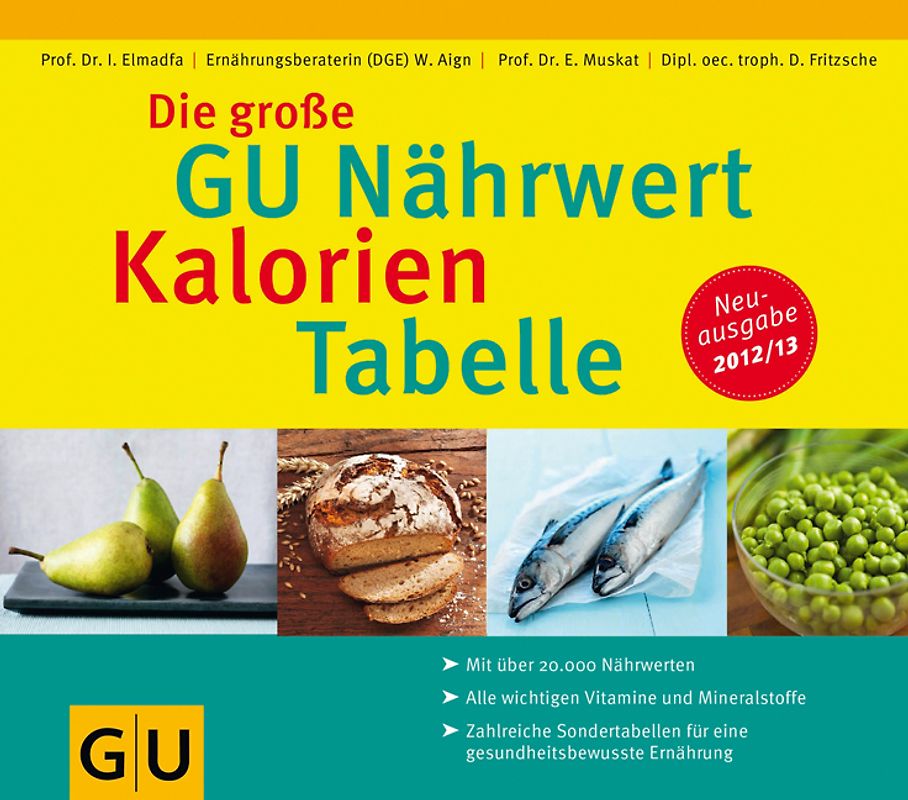 Die große GU Nährwert-Kalorien-Tabelle 2012/13