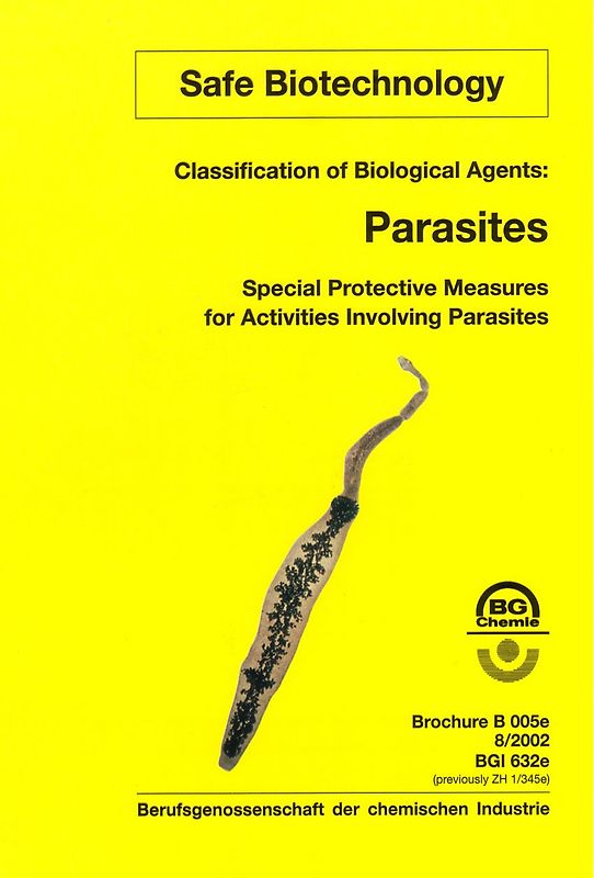 B 005e - Classification of Biological Agents: Parasites (BGI 632e)