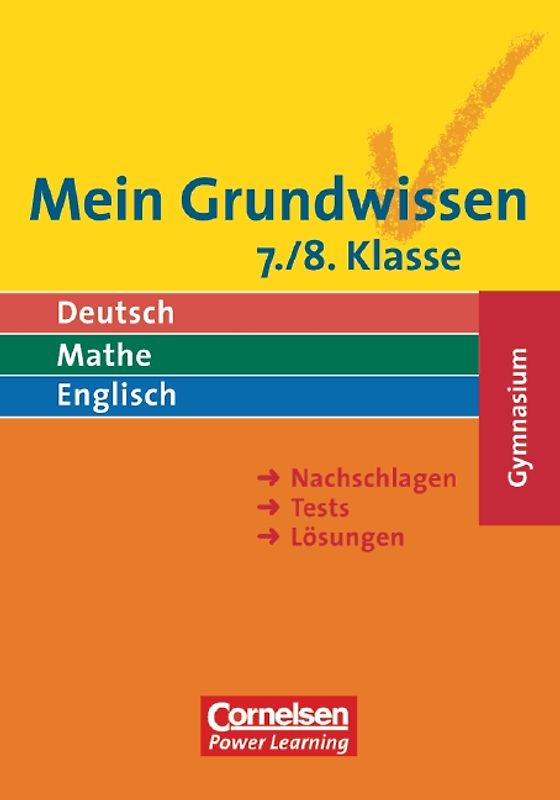 Mein Grundwissen - Gymnasium / 7./8. Schuljahr - Schülerbuch