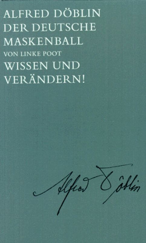 Ausgewählte Werke in Einzelbänden / Der deutsche Maskenball von Linke Poot