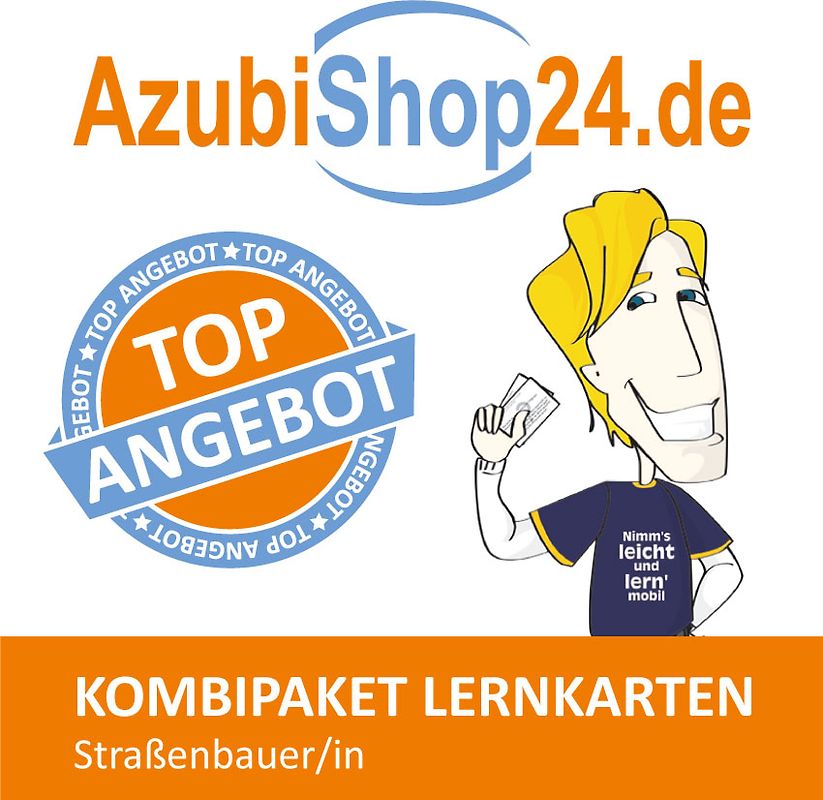 Kombi-Paket Straßenbauer Lernkarten