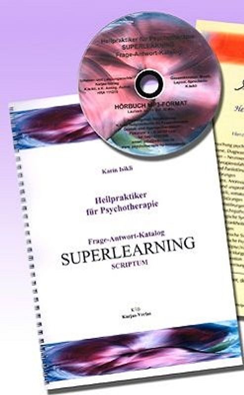 Heilpraktiker Psychotherapie Prüfung 2014/15 Frage-Antwort-Katalog Superlearning 1 CD im MP 3 Format mit Ringbuch  . Fit für die Prüfung Heilpraktiker Psychotherapie 2014/15 Superlearning. Einfach Beine hoch und lernen!