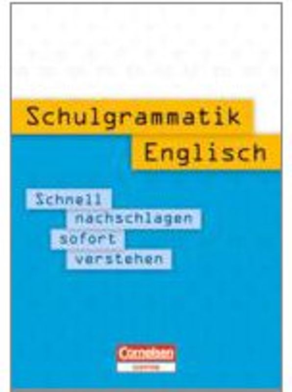 Schulgrammatik Englisch