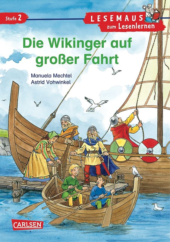 LESEMAUS zum Lesenlernen Stufe 2: VE 5 Die Wikinger auf großer Fahrt