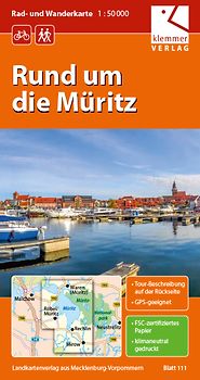 Rad- und Wanderkarte Rund um die Müritz