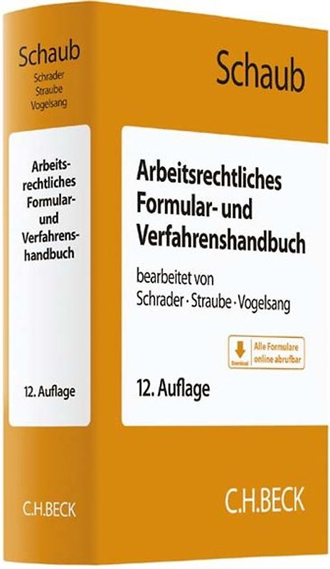Arbeitsrechtliches Formular- und Verfahrenshandbuch