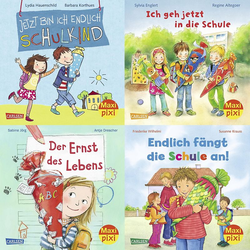 Maxi-Pixi-4er-Set 56: Die Schule geht los (4x1 Exemplar)