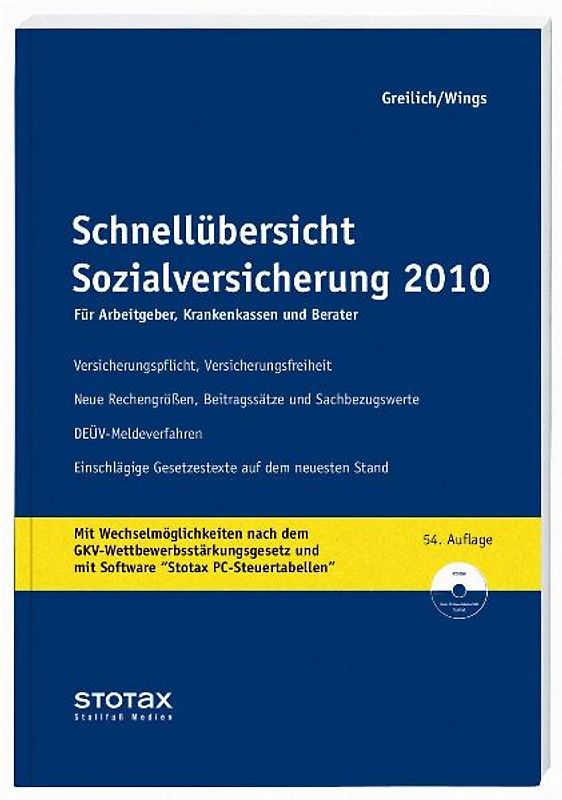 Schnellübersicht Sozialversicherung 2010