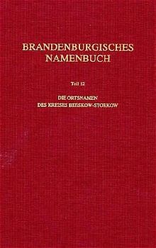 Brandenburgisches Namenbuch. Teil 12