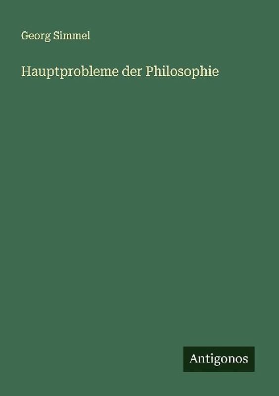 Hauptprobleme der Philosophie