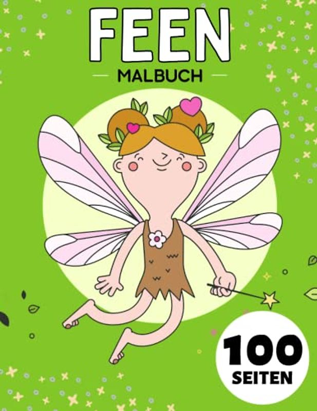 Feen Malbuch ab 1 Jahr: Nettes Geschenk für Anti-Stress und Entspannung