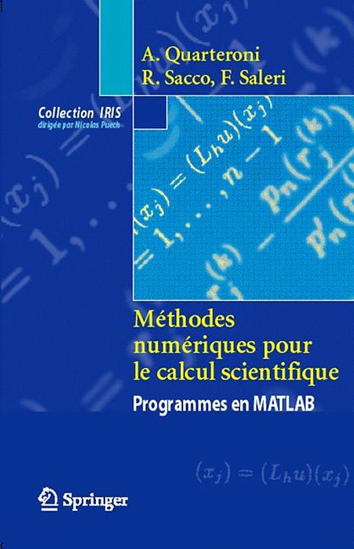 Méthodes numériques pour le calcul scientifique