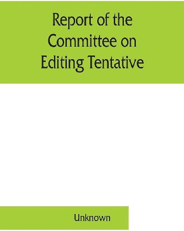 Report of the Committee on Editing Tentative and Official Methods of Analysis the Association of Official Agricultural Chemists