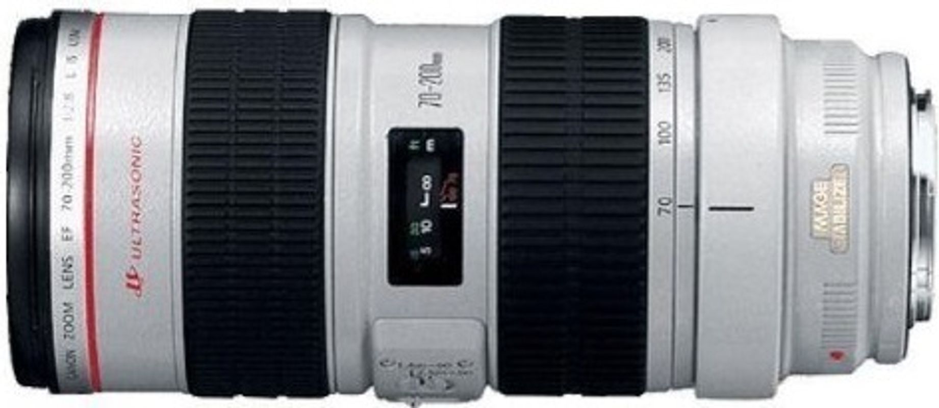 Canon EF 70-200 mm F2.8 IS L USM 77 mm Objectif (adapté à Canon EF) blanc