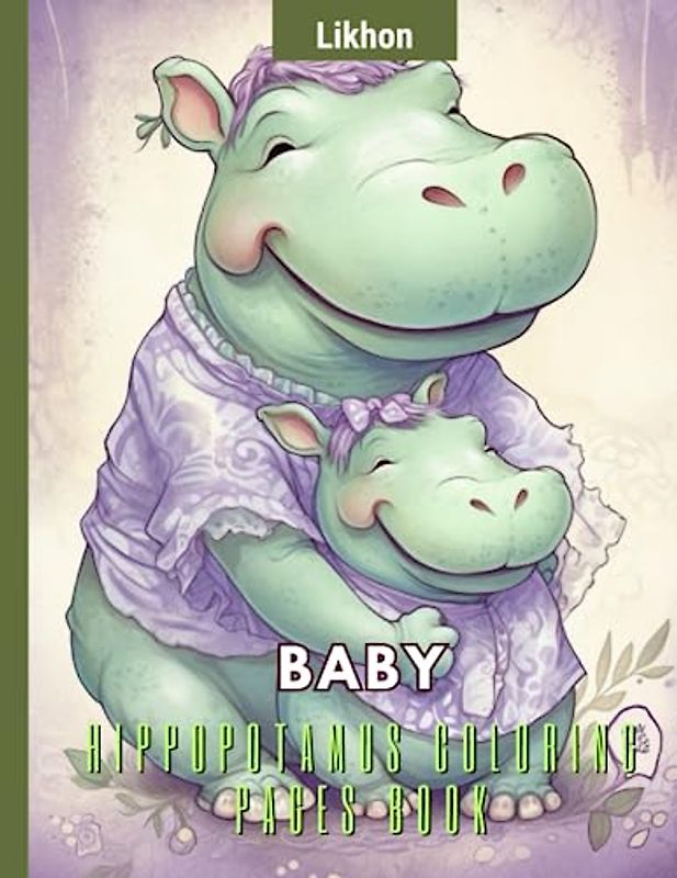 Likhon Baby Hippopotamus Coloring Pages Book