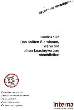 Das sollten Sie wissen, wenn Sie einen Leasingvertrag abschliessen