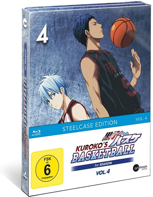 Kuroko's Basketball - Season 1 - Vol. 4 [Limited Steelbook Edition, inkl. Acryl Figur & Panini Sammelkarten] Blu-ray Disc