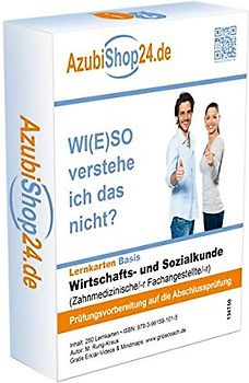 Prüfung WISO Prüfungswissen Wiso Wirtschafts- und Sozialkunde Zahnmedizinischer Fachangestellte /r Lernkarten Prüfungsvorbereitung Wiso Prüfung: Wiso ... Prüfungsvorbereitung auf die Abschlussprüfung