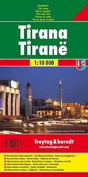 Tirana, Stadtplan 1:10.000