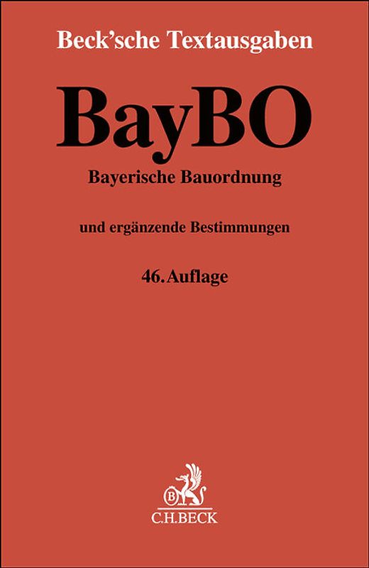 Bayerische Bauordnung. BayBO