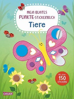 Mein buntes Punkte-Stickerbuch: Tiere