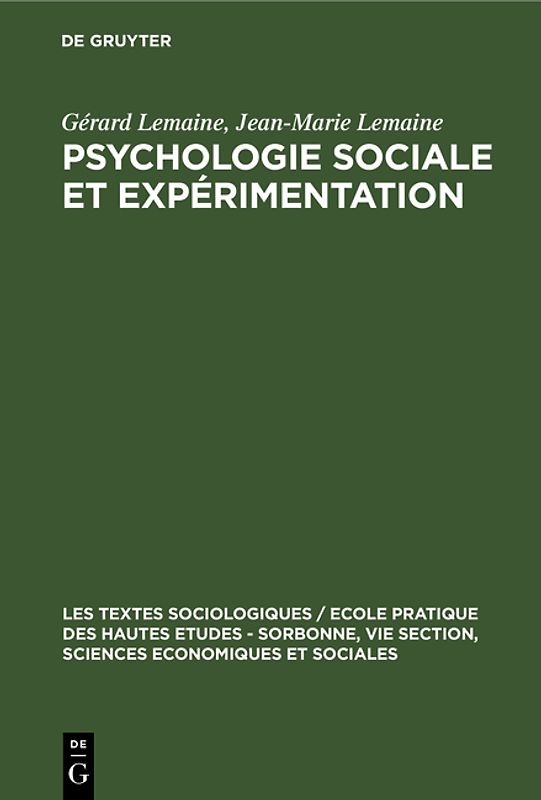 Psychologie sociale et expérimentation
