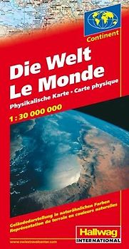 Die Welt Karte. Physikalische Karte 1:30 Mio.