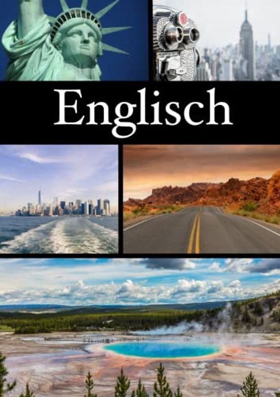 Englisch: Vokabelheft Englisch mit USA Motiven, DIN A4, Zwei Spalten