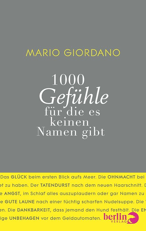 1000 Gefühle. für die es keinen Namen gibt