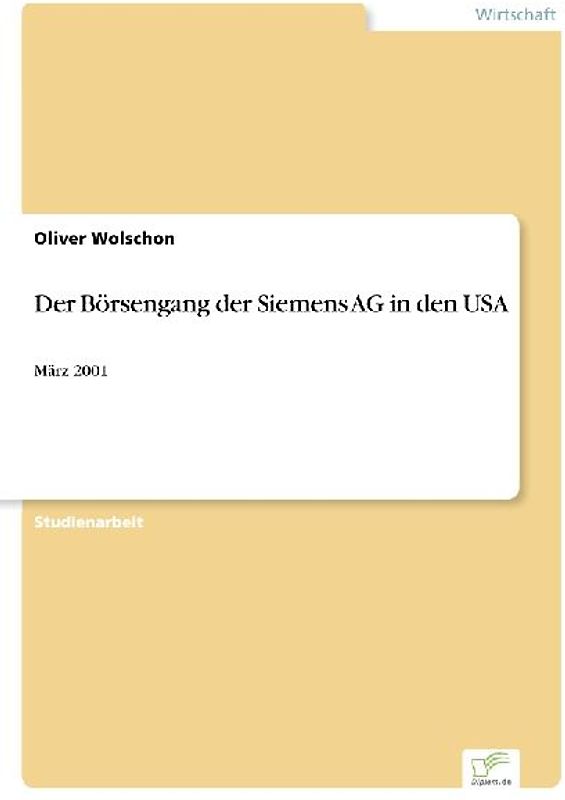 Der Börsengang der Siemens AG in den USA