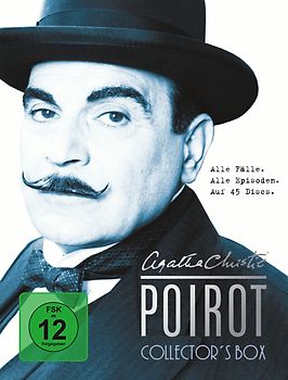 Agatha Christie - Poirot, Collector's Box. Alle Fälle. Alle Episoden. [45 DVDs] DVD