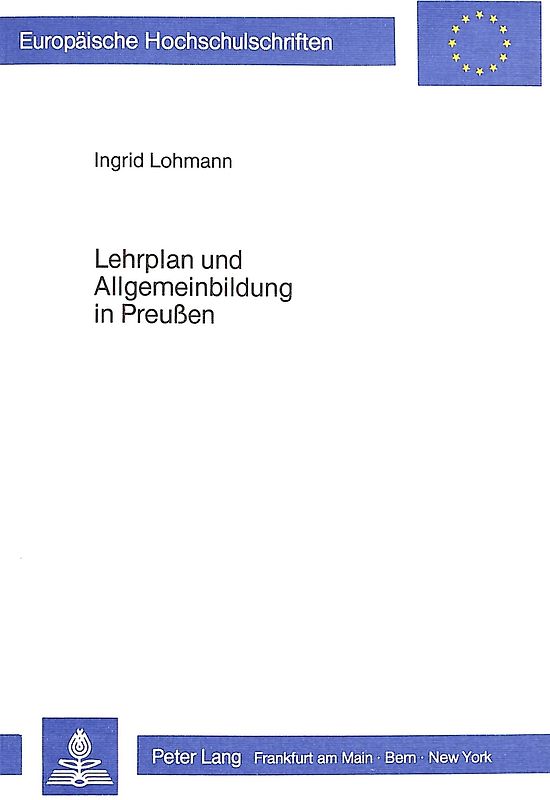 Lehrplan und Allgemeinbildung in Preussen
