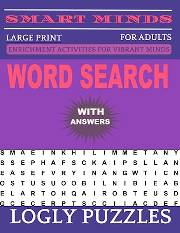 Word Search Book Large Print for Adults: 2400+ words New Fun and Relaxing Puzzles Book for Adults & Seniors with Answers Key