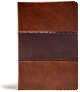 KJV Giant Print Reference Bible, Saddle Brown Leathertouch