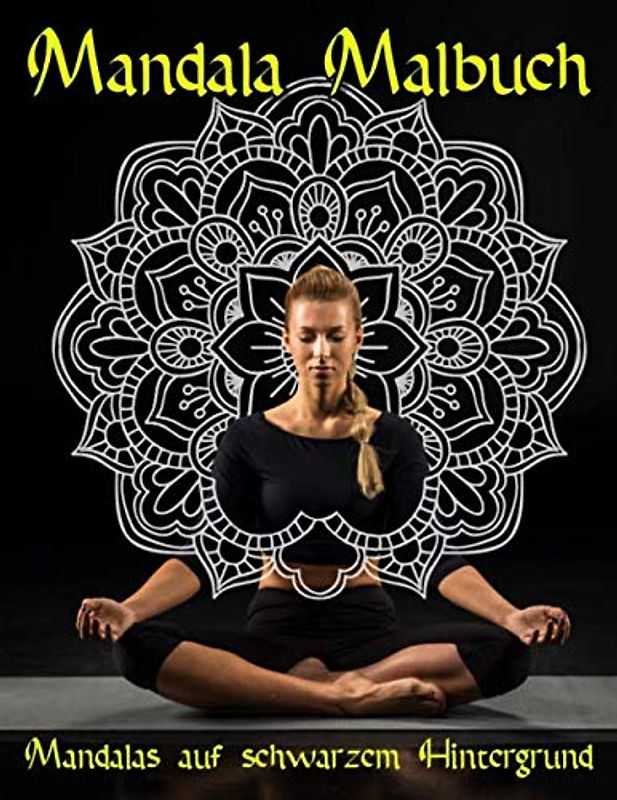 Mandala Malbuch: 95 Mandalas für Erwachsene auf schwarzem Hintergrund für fantastische Farben | kostenlose Malvorlagen als PDF zum Ausdrucken