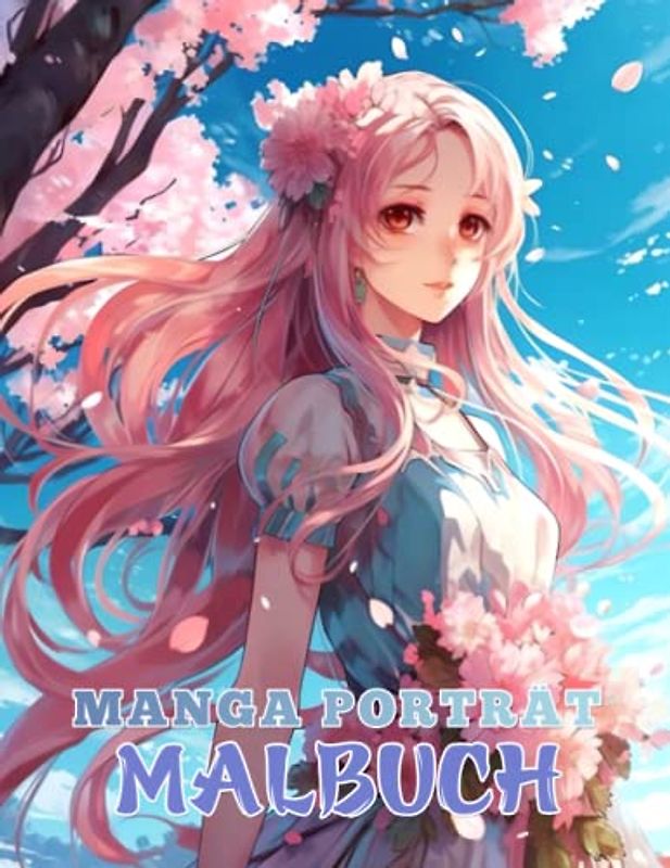 Manga Porträt Malbuch: Eine Sammlung von 50 bezaubernden Kawaii-Porträt-Malseiten für Mädchen, Erwachsene und Kinder. Ein wunderbares Erlebnis für ... zu entfalten und sich zu entspannen.